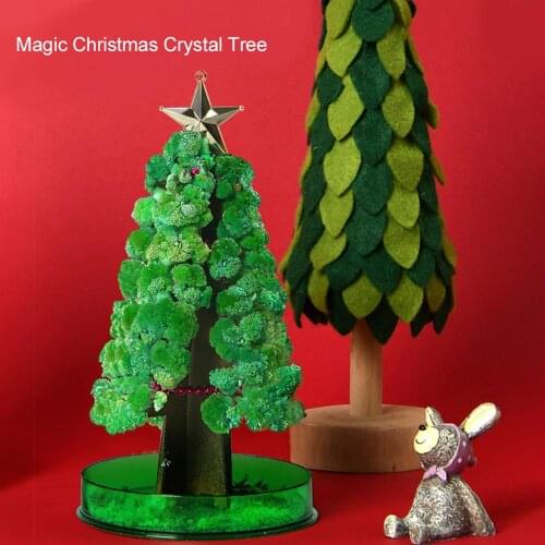 Magic Growing Christmas Tree Plants DIY Magic Growing Tree Your Own Fun Xmas Gift Toy Novelty Christmas Tree Set Home Decoration