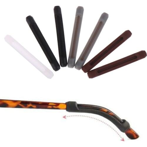1 Pairs Glasses Anti-slip Cover Ear Hook Silicone Anti-Slip Holder For Sunglasses Eyeglass Leg Temple Tips Black