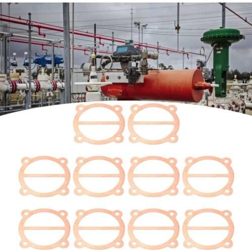 10Pcs 65mm Air Compressor Gasket Copper Pad Metal Valve Plate Cylinder Diameter Pump Accessory With Good Sealing