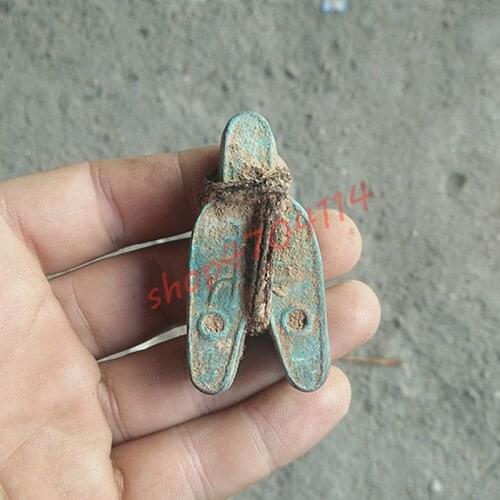 100% genuine, newly unearthed, Qin Dynasty trousers coins with three holes, A handful of Antique Collections