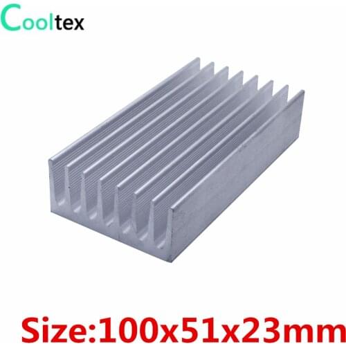 100x51x23mm Aluminum heatsink heat sink radiator for chip LED heat dissipation Electronic cooling cooler
