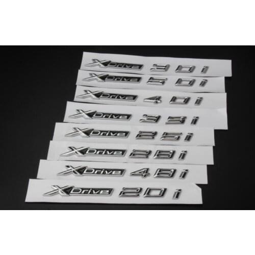 20pcs New Car Styling 3D ABS Xdrive 20i 25i 28i 30i 35i 40i 48i 50i Side Badge Emblem Sticker For X3 E83 F25 X4 F26 X5 E70