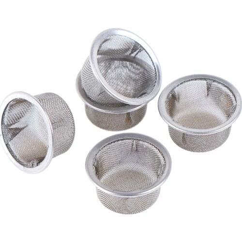 5pcs Tobacco Pipe Stainless Steel Screens For Crystal Pipe Smoking 13MM Filter