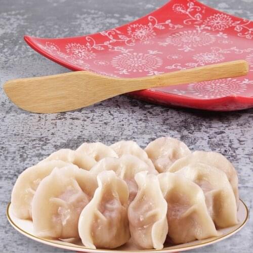 500pcs Eco-friendly solid wood tableware wooden mask knife guacamole cheese butter cream dumpling knife NO174