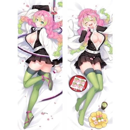 Anime Cartoon Kanroji Mitsuri Sexy Body Hugging Pillows Cases Cover Pillowcase Poszewki Dakimakura Cosplay Pillow 19092