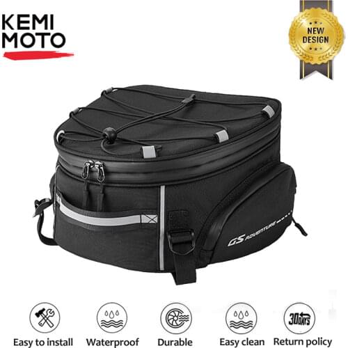KEMIMOTO Tail Bags For Luggage Rack For BMW R1250GS R1200GS F850GS F750GS R 1200GS LC ADV Adventure Motorcycles accessories Bag