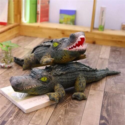 60-160cm Big Lifelike Crocodile Plush Toys Stuffed Soft Large Simulation Animals Pillow Dolls For Kids Girls Birthday Gifts