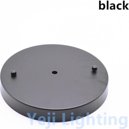 Diameter 200mm Modern ceiling rose Round ceiling plate with nuts Iron ceiling canopy for pendant lights LED chandelier lamp base