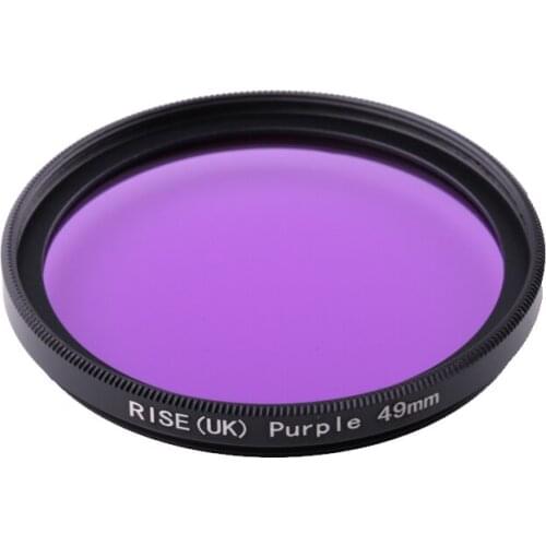Camera Filter 49mm Full purple color lens Filter for Nikon D3100 D3200 D5100 SLR Camera lens