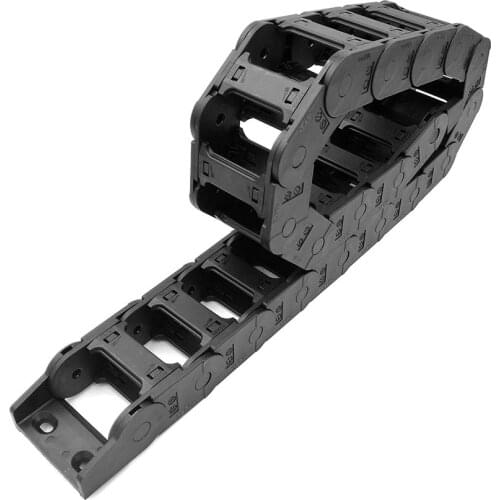 JFLO 1 Meter 40" 25x50mm Plastic Drag Chain Transmission Wire Carrier Cable Bridge Open On Both Sides With Joints Free Shipping