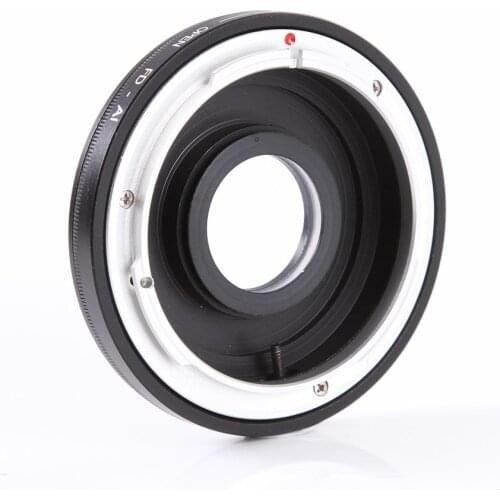 Adapter ring for Canon FD/FC Lens to D810 D750 D7200 D3300 D5500 dslr camera body w/ Glass+ len Caps