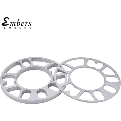 2pieces( 1pair)3mm/5mm/8mm/10mm Aluminum Alloy Wheel Spacer Gasket Wheels Tires Auto Parts for 4x100 4x114.3 5x100 5x108 5x114.3
