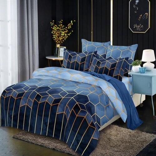 Printed Solid bedding sets Home Bedding Set 2-3pcs High Quality Bed Linens Queen King Single Size Duvet Cover And Pillowcase