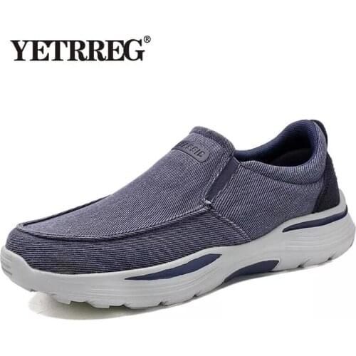 New Autumn Men Canvas Shoes Breathable Casual Shoes Men Loafers Comfortable Light Mens Shoes Outdoor Sneakers Vulcanized Shoes