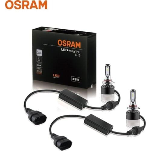 OSRAM LED HB3 HB4 9005 9006 12V 25W HL XLZ Pro Car Headlight 6000K Cool White Car Original Bulbs +50% More Bright (2 pcs)