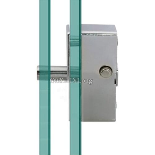 HOT 2PCS Frameless Glass Door and Window Lock Shower/Balcony Sliding Glass Bolt Lock Moving Glass Window Fitting for 6~8mm Glass