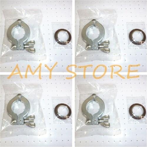 Lot of 4 set Aluminum Clamp NW25 KF25 with KF25 Centering Ring S.S vacuum parts XWJ