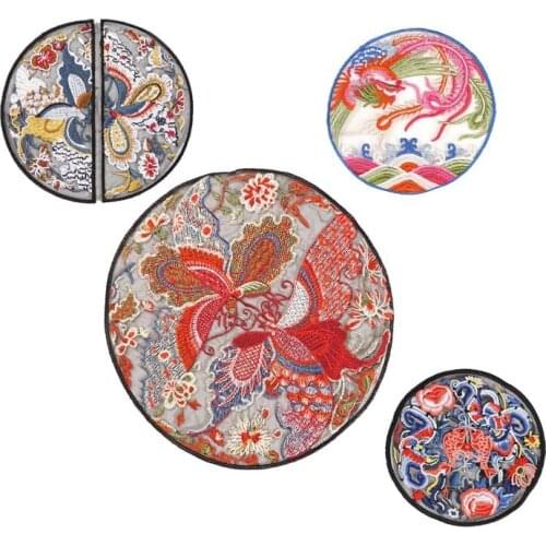 Chinese Style Phoenix Butterfly Patches Sewing Embroidered Applique for Jacket Clothes Stickers Badge DIY Apparel Accessories