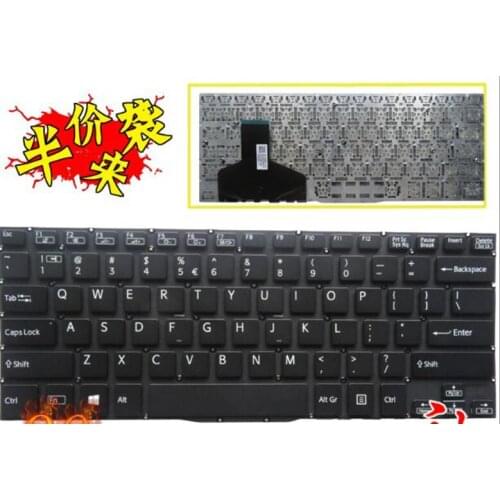 New Black US Keyboard for Sony VAIO FOR 13 13A 13N SVF13 SVF13A SVF13N