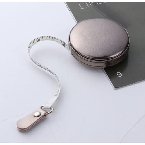 Portable Mini Tape Measure Household Tailoring Sewing Soft Small Fashion Waist Circumference PU Leather Small Measuring Tap SN