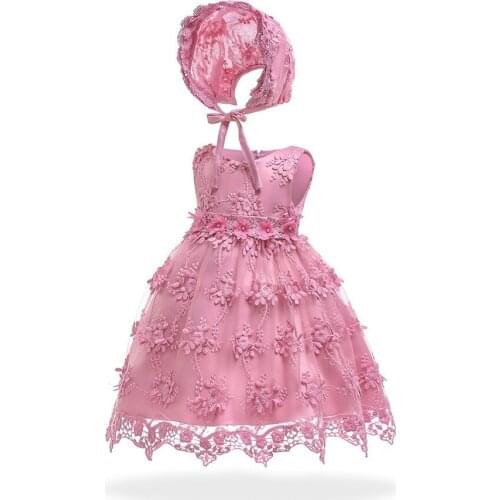 Drop Shipping Baby Girl Lace Dresses Newborn Toddler Girl Dresses for the Age 0-24M Baby Clothing