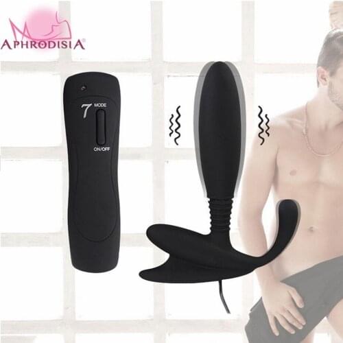 Silicone Male Prostate massager Remote Control Anal Vibrator Butt Plug Waterproof Adult Electric Sex Toys for Men With Box