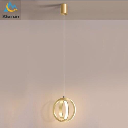 Nordic Post-modern Minimalist Wrought Iron Led Small Chandelier Bedroom Study Living Room Pendant Lights Art Bedside Chandeliers