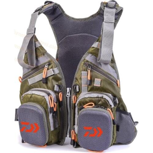 2020 DAIWA Fishing Life Jacket Light Life Jacket DAWA High Buoyancy 90kg Outdoors Vest Multi-pocket Life Jacket