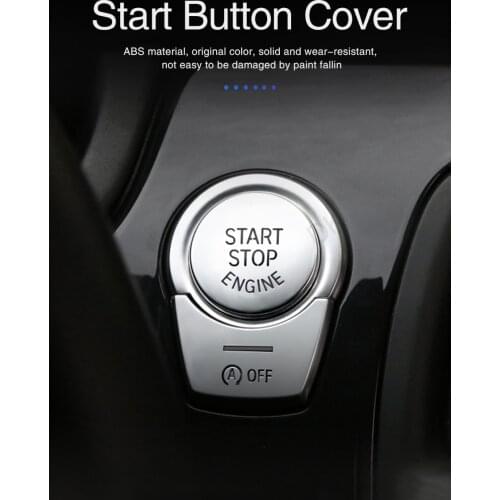 Car Styling For BMW X3 X4 X5 X6 F25 F26 F15 F16 Engine START Button Cover STOP Switch Accessories (Left and Right hand Option)