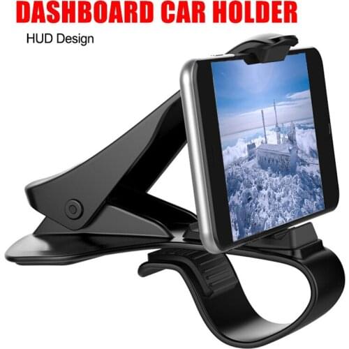 Universal Car HUD Dashboard Mount Holder Stand Bracket Smartphone Antiskid Car Holder for 6.5Inch Mobile Phone GPS iPhone