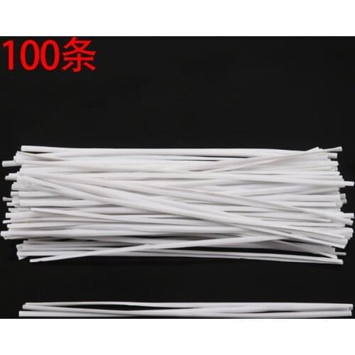 Candy Bags Packaging Twist Cable Tie 1.8mm Width 100 Pcs White