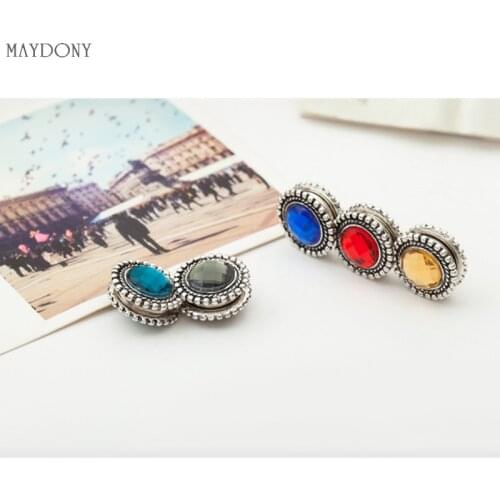 XT51 wholesale fashion headwear scarf magnet brooch hijab clips 12pcs/lot