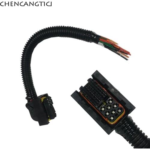 1 Set 40 Pin Way Auto ECU PC Board Common Rail Connector Socket TE AMP TYCO Plug With Wiring Harness for Sinotruk Howo 1473252-1