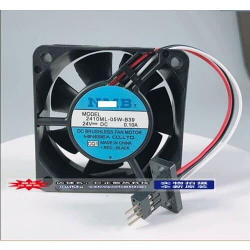 New original 2410ML-05W-B39 24V 0.10A Genoa fan with original hair that plug