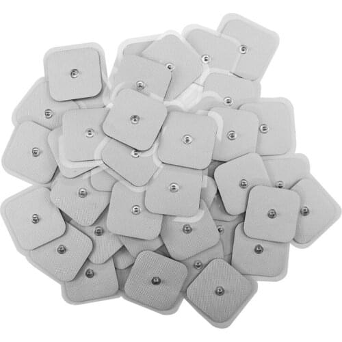 50Pcs Tens Electrodes Electrode Pad for Self Adhesive Electrode Patches for TENS Therapy Machines Physiotherapy