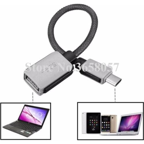 50pcs type c OTG USB-C USB 3.1 Type C Male to USB 3.0 Female OTG Data Cable accessory bundles For LG G5 for samsung s8 s9 plus