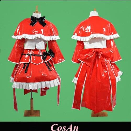 Touhou Project Mystic Square Shinki Cosplay Costume Red Assorted Colors Patent Leather Uniform Role Play Clothing Custom-Make