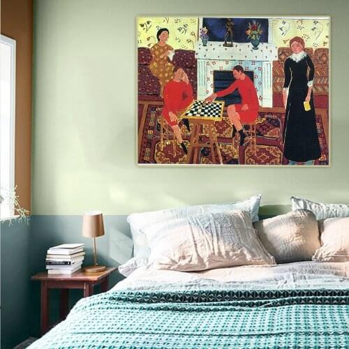 Citon Henri Matisse《The Family of the Artist》Canvas Art Oil Painting Artwork Poster Picture Wall Decor Backdrop Home Decoration