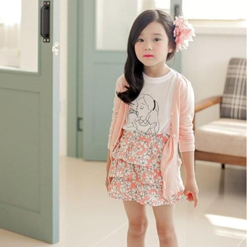 2020 Summer Girls Long Sleeve Cardigan Jackets Children Clothing Kids Baby Thin Jacket Coat Girl suntan-proof wear clothes