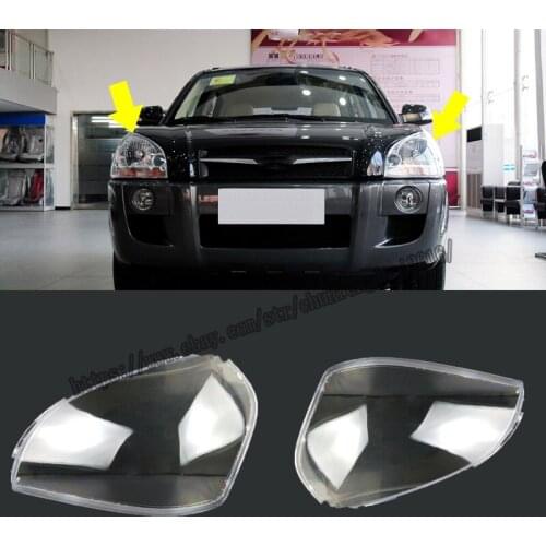 For Hyundai Tucson 2006-2012 Headlight Headlamp Lens Cover Right&Left 2pcs high quality Car modification accessories
