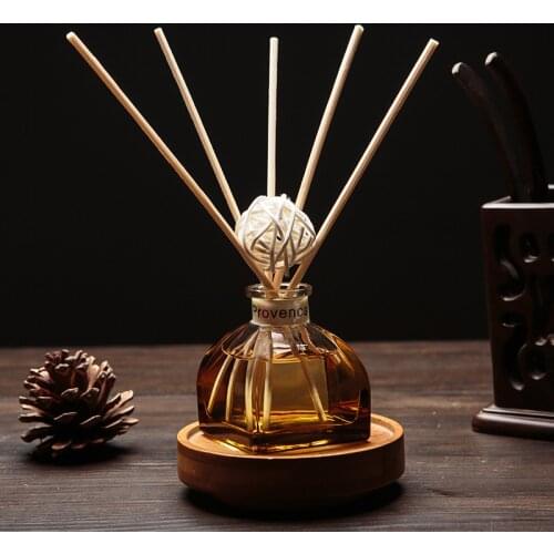 High-end 50ml Fire-free Aromatherapy Essential Oil Set Rattan Volatile Aromatherapy Glass Bottle Home Bedroom Aroma Deodorant