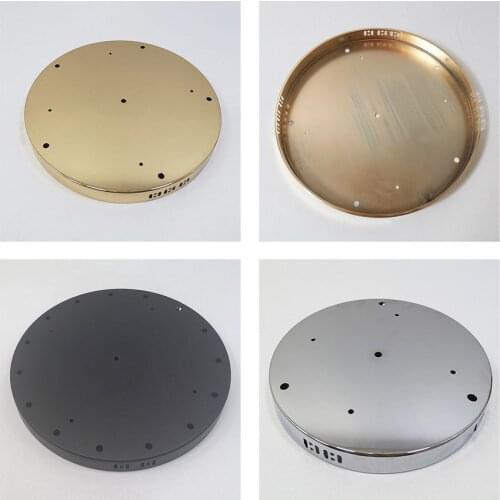 Customize chandelier Ceiling lamp base Lighting Accessories White Black chrome gold big round metal lamp Base 30cm 40cm 50cm