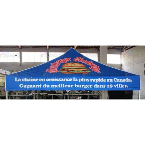 Custom 3X3 Canopy Top 600D High Quality Full Color Dye Sublimation Printing Roof of Tent (Printing Canopy for your tent frame)