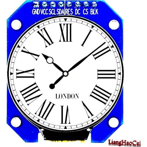 IPS 1.28 inch 8PIN SPI TFT LCD Module Color Round Screen display Adapter PCB Board GC9A01 Drive IC 240(RGB)*240 No Touch Panel