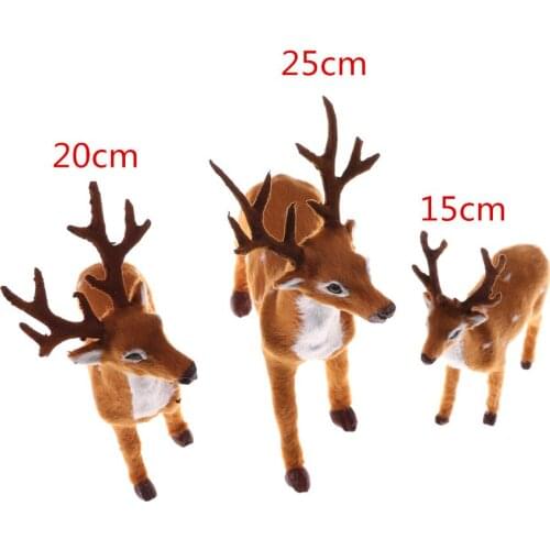 Simulation Plush Reindeer Xmas Elk Plush Decorations