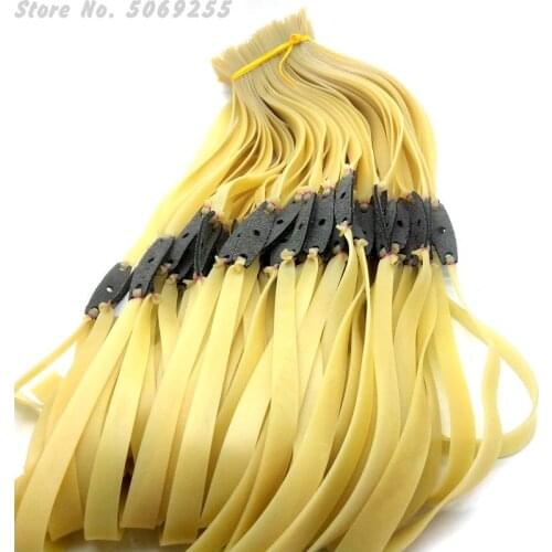 50pcs Thickened 1.5mm Powerful Flat Rubber Band High Elasticity Natural Latex Flat Elastic Elastic Band Suitable For Shooting