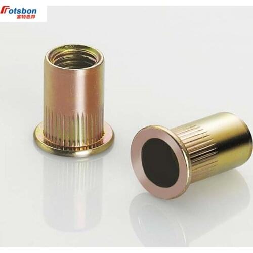 M3/M4/M5/M6/M8/M10/M12 Flat Head Rivet Nut Insert Nuts Riveting inserti Rivnut Insertos Threaded Inserts Ecrou Inserto Tuercas