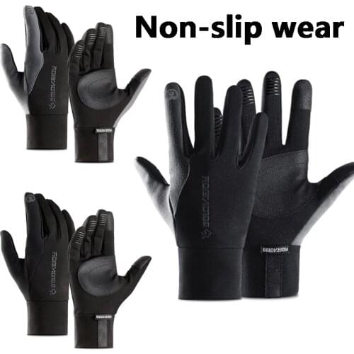 Mens Unisex Leather Gloves Touch Screen Thinsulate Lined Driving Warm Gloves Winter Keep Warm Mittens Male