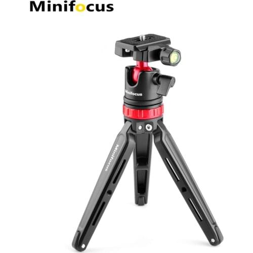 Tabletop Tripod Mini Desktop Travel Tripod Aluminum Alloy with 360 Degree Ball Head Quick Release Plate for Compact Cameras DSLR