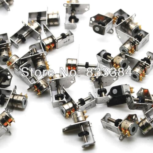 Wholesale New 10PCS sanyo 2 Phase 4 Wire Mimi stepper motor micro stepper motor D6mm 3-5V DC stepper motor free shipping
